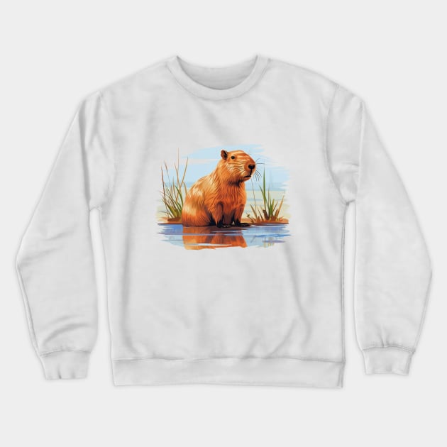 I Love Capybaras Crewneck Sweatshirt by zooleisurelife